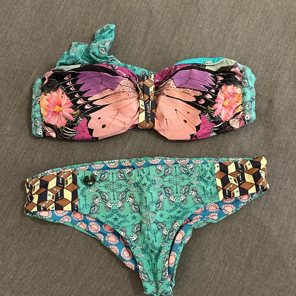 Maaji Multicolor Butterfly Print Bikini